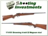 Browning A-bolt 22 magnum Nice! - 1 of 4
