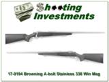 Browning A-bolt II Stainless Stalker 26in 338 Win Mag - 1 of 4