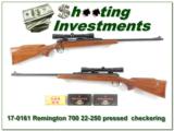 Remington 22-250 early pressed checkering Weaver 2.5-7 ammo - 1 of 4