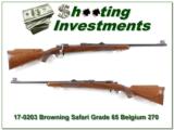 Browning Safari Grade 270 65 Belgium - 1 of 4