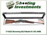Browning BLR 81 243 Lightweight in box! - 1 of 4