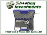 Smith & Wesson 686-6 686 Stainless 357 Mag 6in Ported ANIC - 1 of 4