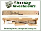 Weatherby Mark V Ultralight factory new 308 Win! - 1 of 4