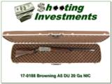 Browning A5 20 Gauge DU XXX Wood in case - 1 of 4