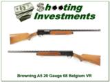 Browning A5 20 Gauge 68 Belgium honey blond VR! - 1 of 4