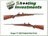 Ruger 77 Flat Bolt Red Pad 308 Winchester! - 1 of 4