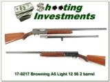 Browning A5 Light 12 57 Belgium 2 barrels Exc! - 1 of 4