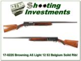 Browning A5 Light 12 53 Belgium Solid Rib Exc Cond! - 1 of 4