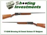 Browning Sweet Sixteen 57 Belgium Exc Cond! - 1 of 4