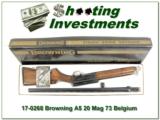 Browning A5 20 Magnum Belgium ANIB! - 1 of 4