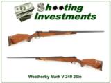 Weatherby Mark V Deluxe 26in 240 Wthy Magnum - 1 of 4