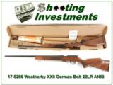 Weatherby XXII 22 Bolt action Anschutz made ANIB - 1 of 4