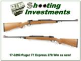 Ruger 77 Express 270 Winchester as new! - 1 of 4