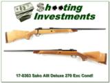 Sako AIII Deluxe 270 Winchester beautiful wood! - 1 of 4