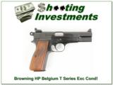 Browning HP 9mm 66 Belgium T-Series Round hammer Exc Cond! - 1 of 4