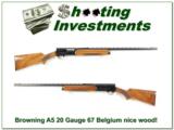 Browning A5 20 Gauge 67 Belgium Blond! - 1 of 4