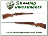Weatherby Mark V Euromark 7mm Wthy as new! - 1 of 4