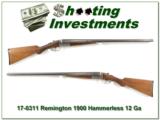 Remington 1900 12ga. Hammerless SxS
- 1 of 4