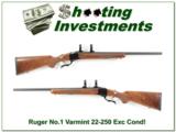 Ruger No.1 Varmint 22-250 XX Wood near new! - 1 of 4