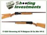 Browning A5 20 Gauge 70 Belgium Blond 26in IC VR - 1 of 4