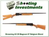 Browning A5 20 Magnum 67 Belgium Vent Rib - 1 of 4
