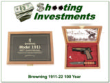 Browning 1911 -22 100th Anniversary w/ case New In Case! - 1 of 4
