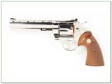 Colt Python 6in Polished Nickel 357 Magnum near new! - 2 of 4