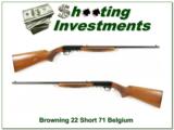 Browning 22 Auto SHORT 71 Belgium - 1 of 4