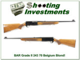 Browning BAR Grade II 243 70 Belgium Blond! - 1 of 4