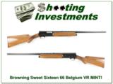 Browning A5 Sweet Sixteen 66 Belgium VR MINT! - 1 of 4