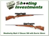 Weatherby Mark V Deluxe 300 with 30mm Burris
- 1 of 4