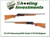 Browning BAR Grade II 270 69 Belgium! - 1 of 4