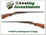 Fox Sterlingworth 12 Gauge 28in F & M Exc Cond! - 1 of 4