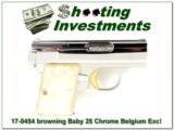 Browning 25 Auto Baby Browning .25 Nickel 66 Belgium - 1 of 3