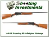 Browning A5 20 Gauge 59 Belgium Exc Cond - 1 of 4