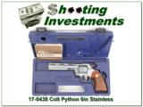Colt Python 6in Stainless Exc Cond in case! - 1 of 4