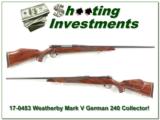Weatherby Mark V German Deluxe 240 Collector! - 1 of 4