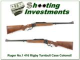 Ruger No.1 416 Rigby Red Pad Turnbull case colored as NEW! - 1 of 4