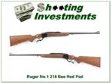 Ruger No.1 older Red Pad 218 Bee unfired MINT! - 1 of 4