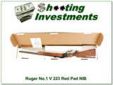 Ruger No.1 1V 223 Remington XX Wood unfired Red Pad! - 1 of 4