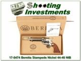 Beretta Stampede 44-40 Nickel NIB! - 1 of 4