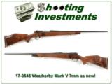 Weatherby Mark V Deluxe 7mm Wthy looks new XX Wood! - 1 of 4