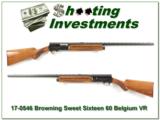 Browning Sweet Sixteen 60 Belgium Vent Rib Exc Cond! - 1 of 4
