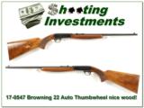 Browning 22 Thumbwheel 50’s Belgium nice wood! - 1 of 4