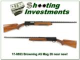 Browning A5 20 Magnum 69 Belgium near new! - 1 of 4