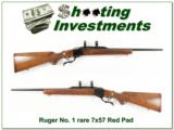 Ruger No.1 Red Pad hard to find 7x57 Exc Cond! - 1 of 4