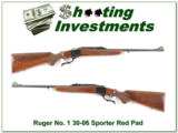 Ruger No.1 Light Sporter 30-06 Red Pad XX Wood! - 1 of 4