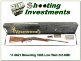Browning 1885 Low Wall 243 New in Box! - 1 of 4