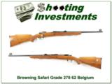 Browning Safari Grade 1962 Belgium 270 Exc Cond! - 1 of 4