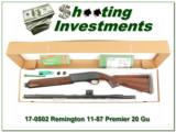 Remington 11-87 Premier Enhanced 20 Gauge NIB! - 1 of 4